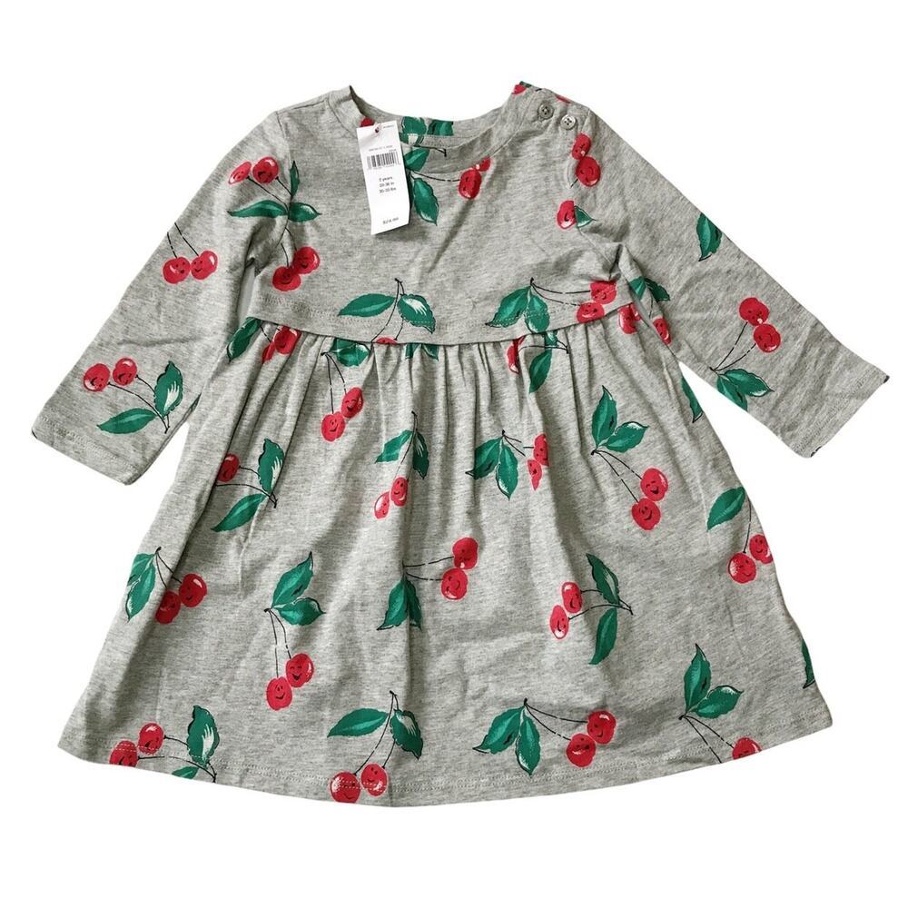 NWT Gap 100% Cotton Cherry Dress 2Y